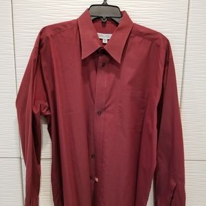 JOSEPH AND FEISS RED DRESS SHIRT (Plus tie)